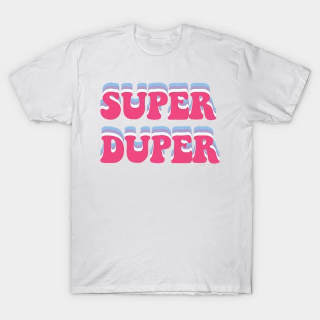 Super Duper Seventies Eighties Style T-Shirt by snowshade